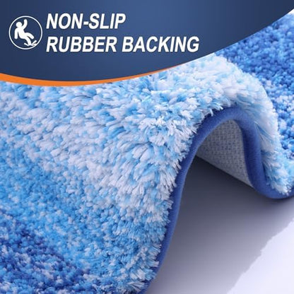 OLANLY Bathroom Runner Rug 47x17, Extra Soft Absorbent Microfiber Bath Rugs