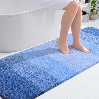 OLANLY Bathroom Runner Rug 70x24, Extra Soft Absorbent Microfiber Bath Rugs