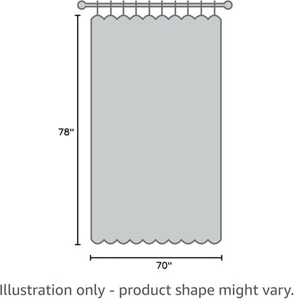 River Dream Snap-in Shower Curtain Liner Replacement, Frost, 70x78 | Waterproof PEVA, for No Hook Shower Curtain, Snap On/Off & Removable Replacement Liner, 70W x 78H