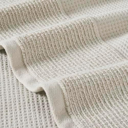 Modern Threads Waffle-Rib 6-Piece Towel Set – Premium Cotton Bath Towels, Ultra-Absorbent & Soft, Elegant Waffle Texture for Bathroom & Spa, Taupe