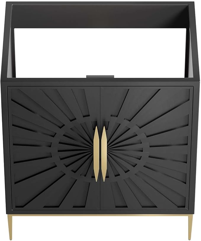 Modway Awaken Bathroom Vanity Cabinet, 30", Black