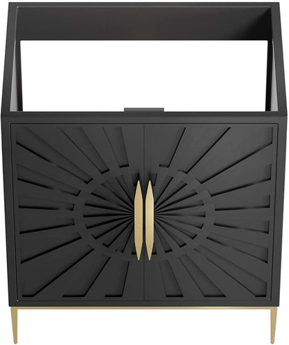 Modway Awaken Bathroom Vanity Cabinet, 30", Black