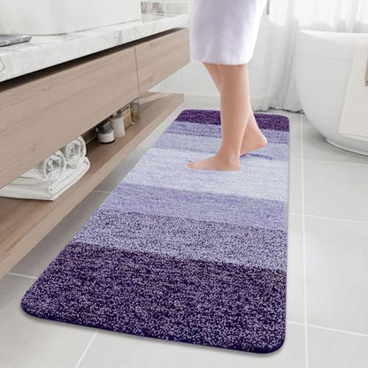 Arotive Microfiber Bathroom Rugs, Shaggy Soft Absorbent Bath Rug, 70x24