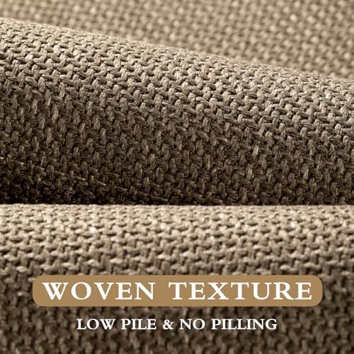 YIHOUSE Bathroom Rugs Thin Bath Mat Sets 2 Pieces Quick Dry,Brown
