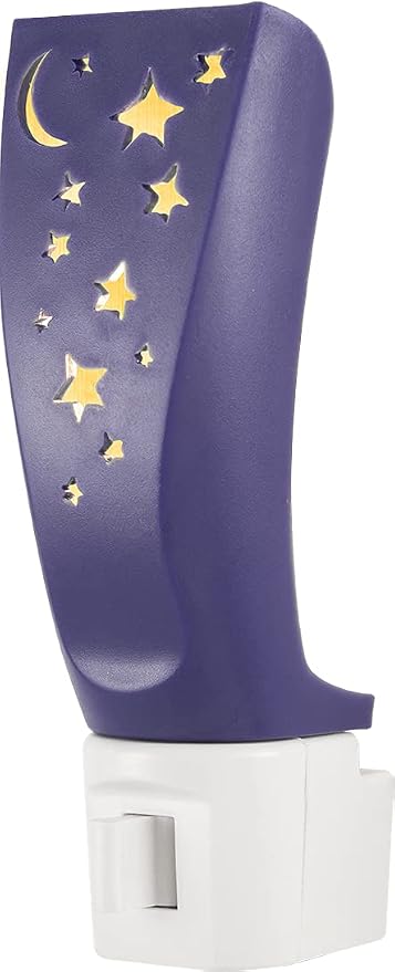 Lights By Night Star Moon Plug in Night Light for Kids, LED Nightlight | Plug Into Wall, Boys, Girls, Toddler, Baby, Space Room Decor, Kids Room, Bedroom, Bathroom, Nursery, UL Safety Listed, 44940