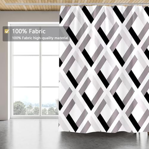 LLSCL Fabric Shower Curtain Liner with Magnets, Waterproof Hotel Quality, 72 x 72 Machine Washable
