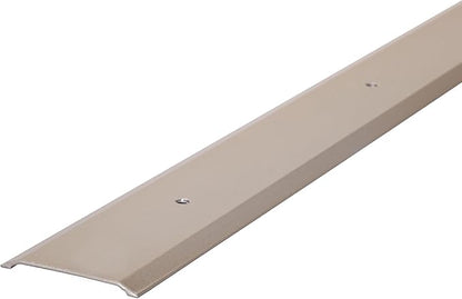 M-D Building Products 49010 1-3/4 in. x 1/8 in. x 36 in. Satin Nickel Aluminum Flat Profile Threshold for Interior Doorways
