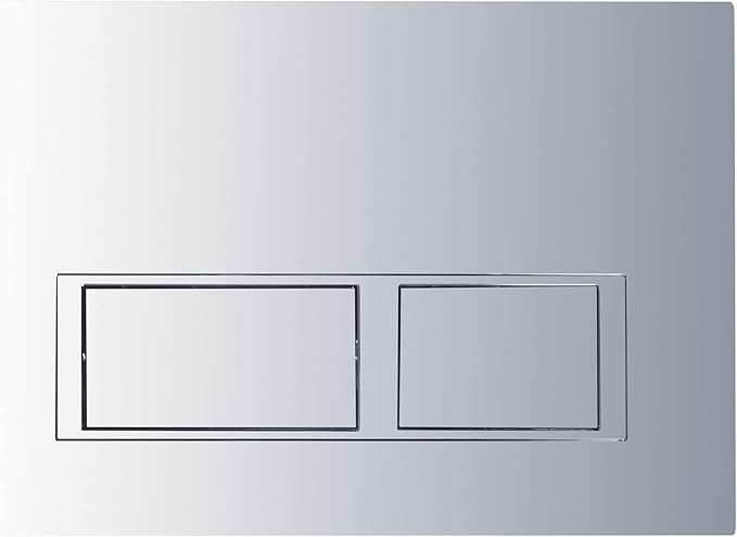 WOODBRIDGE In-Wall Toilet Tank with Polished Chrome Actuator Plate, 0.8 GPF/1.60 GPF Dual Flush,Carrier System for 2 x 4 stud installation, WHTA001