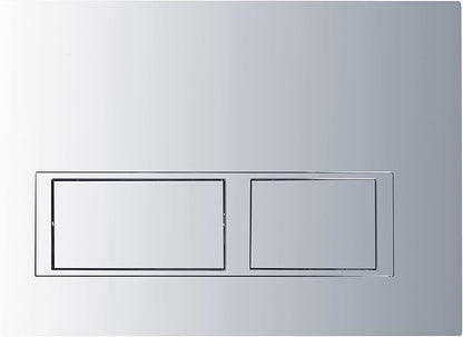 WOODBRIDGE In-Wall Toilet Tank with Polished Chrome Actuator Plate, 0.8 GPF/1.60 GPF Dual Flush,Carrier System for 2 x 4 stud installation, WHTA001