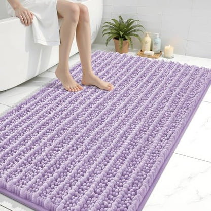 Arotive Bathroom Rugs Mat 47x32, Soft Absorbent Chenille Shaggy Bath Mat