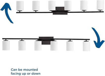 Progress Lighting P300385-020 Replay Bath & Vanity, 6-Light, Antique Bronze
