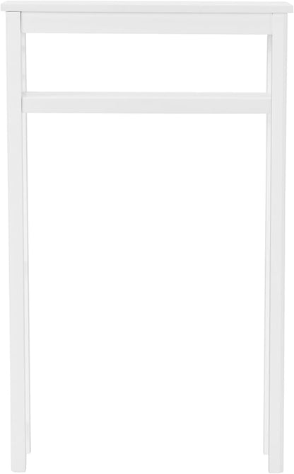 Derby Over-The-Toilet Storage Shelf – 44" Tall Modern Bathroom Space Saver with Open Shelves – Freestanding Organizer Rack for Toiletries & Towels by Alaterre Furniture (White)