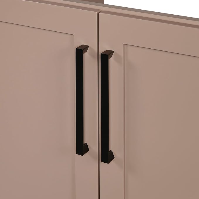 ARIEL Loren 72-inch Bathroom Vanity with Sink,Solid Wood, 1.5-inch Carrara White Quartz Countertop, Double Rectangular Porcelain Sink, 4 Soft Closing Doors, 3 Dovetail Drawers, Mocha