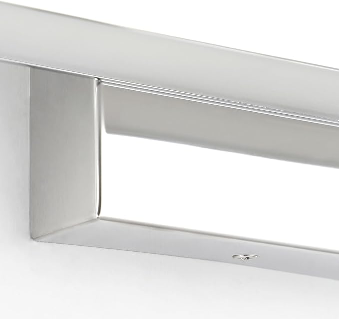 LED Modern Bathroom Vanity Light Fixtures (24-Inch, Cool White 6000K), Modern Acrylic Bathroom Wall Lighting Fixtures for Bathroom Over Mirror, Chrome