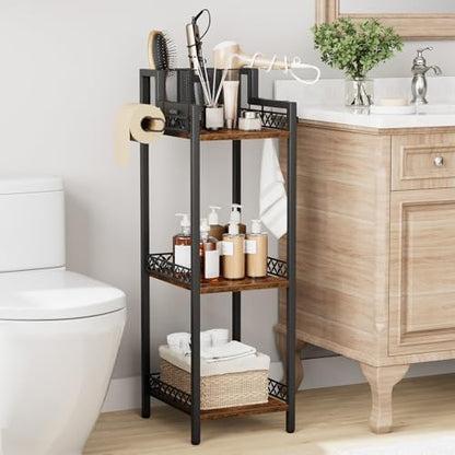 Bathroom Storage and Organizer Shelf Hair Dryer Holder, 9.85in