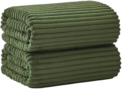 2 Piece Bath Sheets, 40"x80" Bath Towels, Olive Green