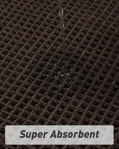 Upgraded Waffle Bath Mat Ultra Absorbent Non Slip Bathroom Mat, 18" x 30"