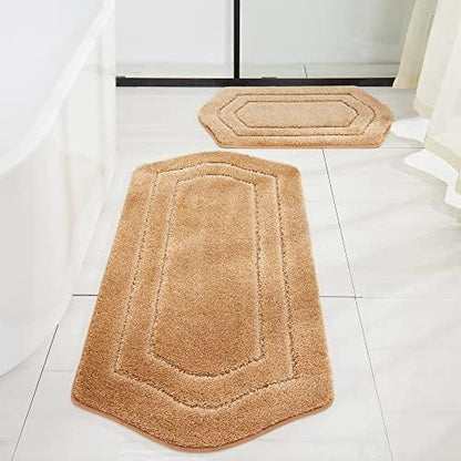 COSY HOMEER Non-Slip Bath Mats Extra Thick Absorbent Plush Washable