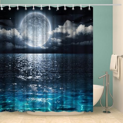 Full Moon Shower Curtain