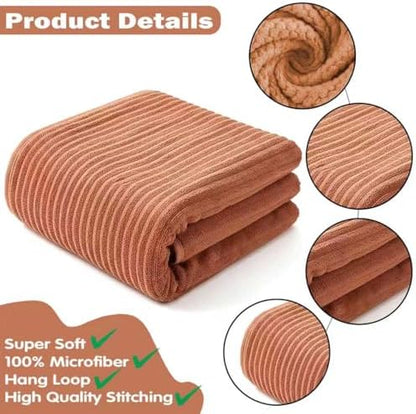 Microfiber Towel 35x70 Inches - Ultra Soft & Quick Dry, Lightweight Bath Towel for Gym, Travel, Spa, Beach, Yoga | Hotel Grade