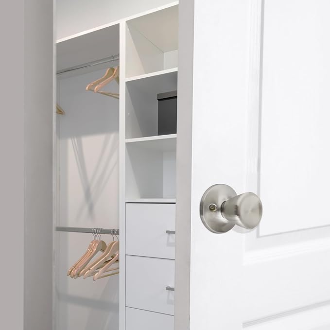 Design House 728386 Terrace Dummy Door Knob Satin Nickel