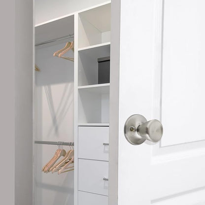 Design House 728386 Terrace Dummy Door Knob Satin Nickel