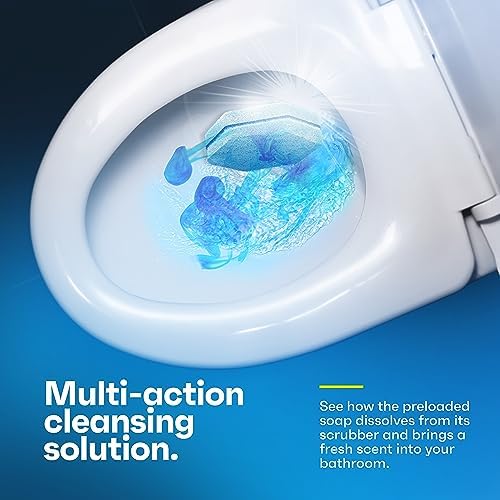 CleanGenius Disposable Prefilled Toilet Cleaning Scrubbers (60 Count)