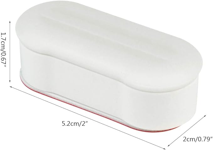 Toilet Seat Bumper Replacement Kit for Bidet with Strong Adhesive, 16 Pcs Topbuti Universal White Toilet Seat Bumpers Pads for Use with Bidets Stick On for Home and Hotel