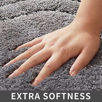 COSY HOMEER Non-Slip Bath Mat Extra Thick Absorbent Plush Washable