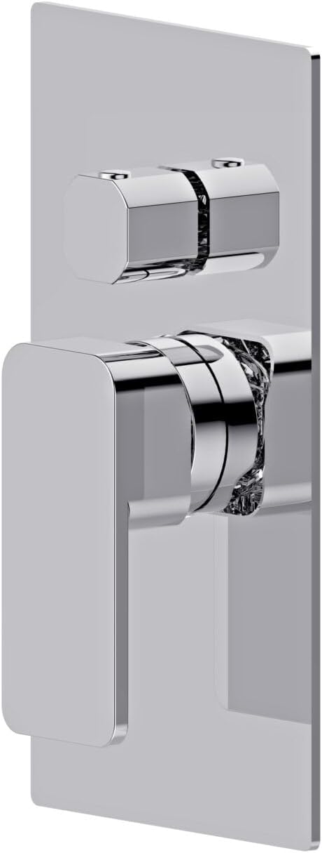 Bath Royale Pasha Pressure Balancing Shower Valve with Diverter - All Metal, Anti-Scald, Polished Chrome