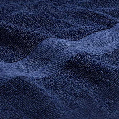 BOUTIQUO Ultra Soft 6-Piece Hand Towel Set 16x28-100% Ringspun Cotton - Durable & Highly Absorbent Hand Towels - Ideal for use in Bathroom, Kitchen, Gym, Spa & General Cleaning - Navy Blue