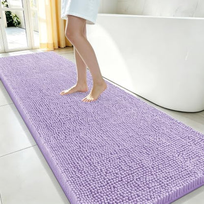 Smiry Bathroom Rugs 70X24, Luxury Chenille Extra Soft Absorbent Bath Mat