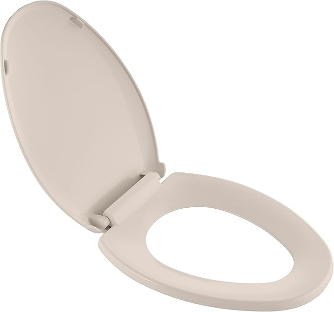American Standard 5257A65MT.222 Cardiff Slow-Close Elongated Front Toilet Seat, Linen