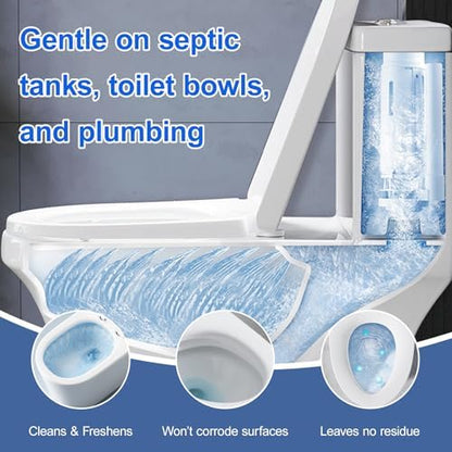 Automatic Toilet Bowl Cleaner Tablets - Fresh Scent, CleaningEffectively removes stains and limescale; Releases fresh fragrance for a pleasant bathroom experience;50PACK cleaning with facility, -NN