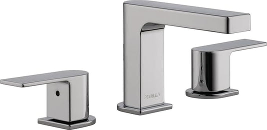 Peerless Xander Widespread Bathroom Faucet Chrome, Bathroom Faucet 3 Hole, Bathroom Sink Faucet, Drain Assembly, Chrome P3519LF