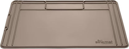 WeatherTech SinkMat – Waterproof Under Sink Liner Mat for Kitchen Bathroom – 34” x 22” Inches - Durable, Flexible Tray – Home undersink Organizer Must Haves, Tan