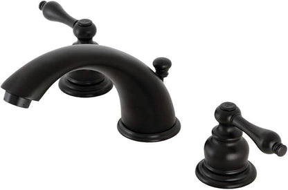 Kingston Brass KB970AL Victorian Widespread Bathroom Faucet, Matte Black