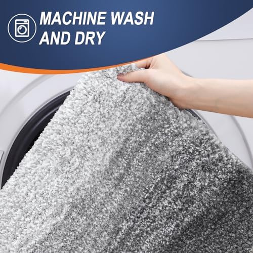 OLANLY Large Bathroom Rugs 59x35, Extra Soft Absorbent Microfiber Bath Rugs