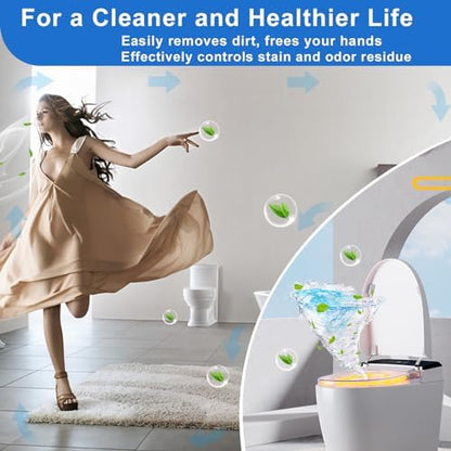 Msvvko Toilet Bowl Cleaners, Automatic Toilet Tank Cleaner Tablets, Blue Toilet Bowl Cleaner Tablets for Deodorizing & Descaling, Powerful Cleaning, Slow-Release Against Tough Stains 20 Pack