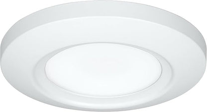 Progress Lighting 5-1/2" Emblem Collection Surface Mount LED, Aluminum in White