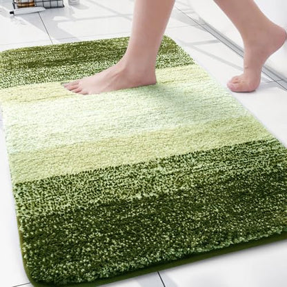 Arotive Microfiber Bathroom Rugs, Shaggy Soft Absorbent Bath Rug, 30x20