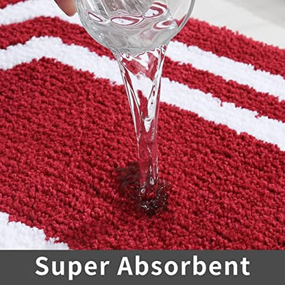 COSY HOMEER Non-Slip Bath Mat Extra Thick Absorbent Plush Washable