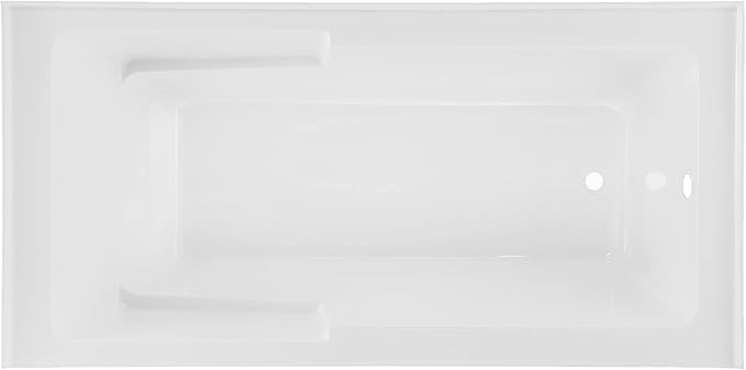 Voltaire 72" x 36" Right-Hand Drain Alcove Bathtub with Apron and Armrest
