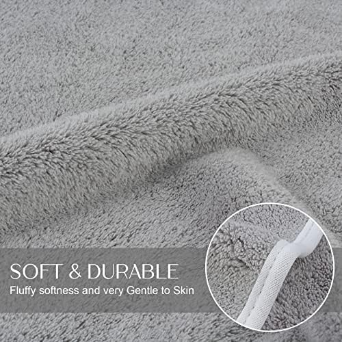 KinHwa Hand Towels for Bathroom, Microfiber Face Towels, 16x30 Inch, 2 Pack