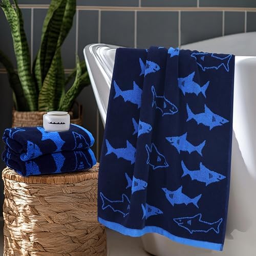 ORIGINAL KIDS 6 Piece Towel Set - 100% Cotton Jacquard Bathroom Towel Set