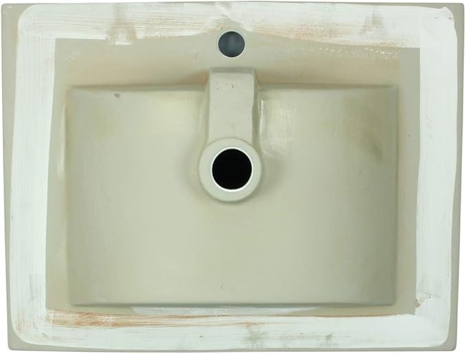 Renovators Supply Luke Bathroom Sink 24 In. White Porcelain Drop In Sink With Center Faucet Hole Pack Of 3