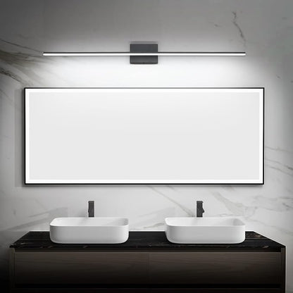 Black Bathroom Light Fixtures - 48 inch Modern Vanity Lights for Bath LED Bathroom Lights Over Mirror Dimmable Cool White Light