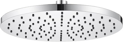 Waterfall Showerhead 10-Inch Large Bathroom Overhead Rainfall Shower Head with Adjustable Angle High Pressure 2.5 GPM, Chrome SH001CH-D10