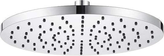 Waterfall Showerhead 10-Inch Large Bathroom Overhead Rainfall Shower Head with Adjustable Angle High Pressure 2.5 GPM, Chrome SH001CH-D10