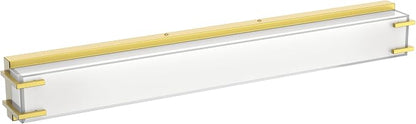 LED Bathroom Light Fixtures Over Mirror 32” Vanity Light with Milky White Lampshade 4000K Daylight Bath Bar (Gold)